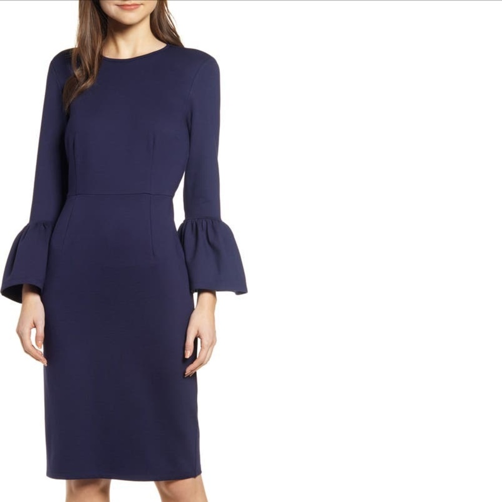 Rachel Parcell Bell Sleeve Sheath Dress